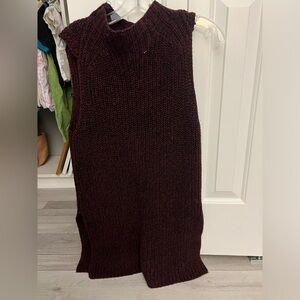 Ann Taylor sleeveless long sweater
